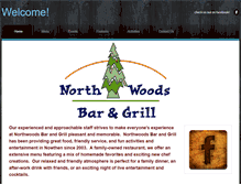 Tablet Screenshot of northwoodsbar.com
